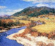 Willard Metcalf Vermont oil painting on canvas